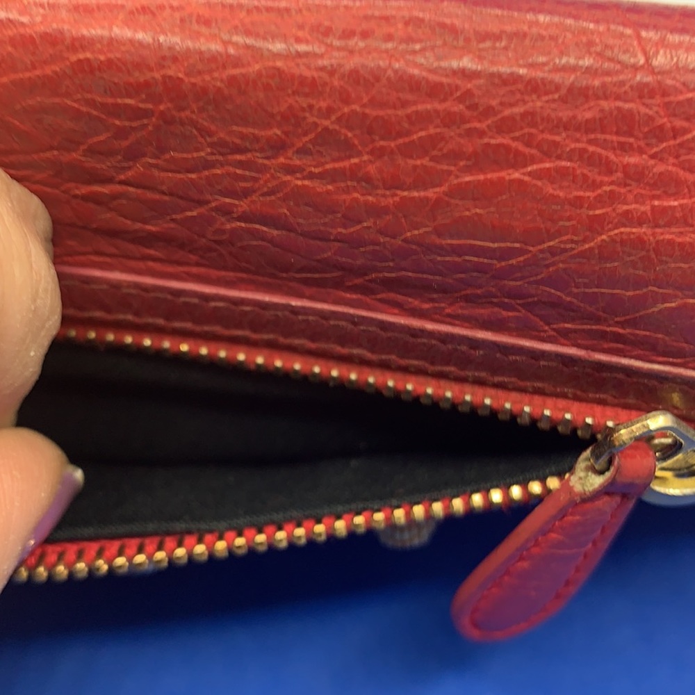 BALENCIAGA • AGNEAU WALLET
Coquelicot Lambskin Leather - Picture 4 of 9